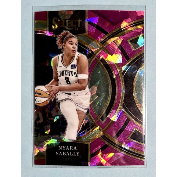 Nyara Sabally ,NY Liberty, 2024 Panini Select WNBA Premier Pink Ice Prizm #111 - Picture 1 of 2
